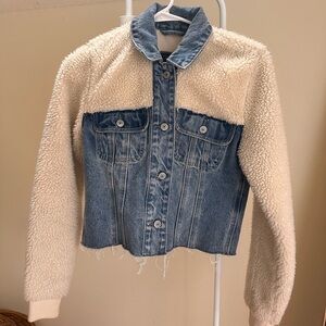 Denim Sherpa jacket